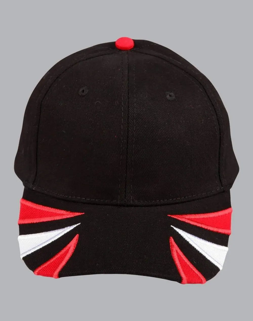 Bathurst Colours Cap Ch80 Active Wear Winning Spirit Black/White/Red One size